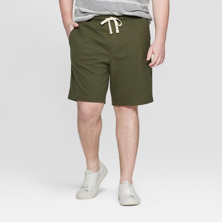 Men's Big & Tall 11 Regular Fit Lounge Shorts - Goodfellow & Co Green