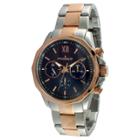 Peugeot Watches Men's Peugeot Stainless Steel Multifunction Calendar Watch - Rose Gold, Silver/rose Gold