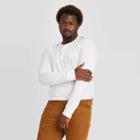 Men's Tall Standard Fit Long Sleeve Henley Jersey T-shirt - Goodfellow & Co White