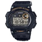 Men's Casio Vibration Alarm Watch, Nylon Strap - Black (w735hb-1av)