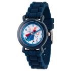 Boys' Disney Frozen Elsa, Anna And Olaf Blue Plastic Time Teacher Watch - Blue, Purple