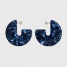 Half Hoop Earrings - A New Day Blue