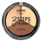 Nyx Professional Makeup 3 Steps To Sculpt Face Sculpting Palette Light 0.54oz, Adult Unisex