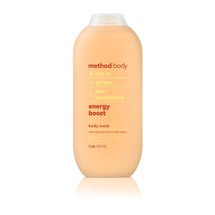 Method Body Wash Energy Boost - 18 Fl Oz, Orange