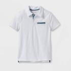Boys' Knit Polo Short Sleeve Shirt - Cat & Jack White