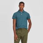Men's Standard Fit Short Sleeve Loring Polo Shirt - Goodfellow & Co Blue S, Men's,