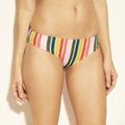 Women's Beach Hipster Striped Bikini Bottom - Shade & Shore Multi Stripe L,