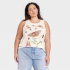 Modern Lux Women's Plus Size Where The Crawdads Sing Graphic Tank Top - Ivory
