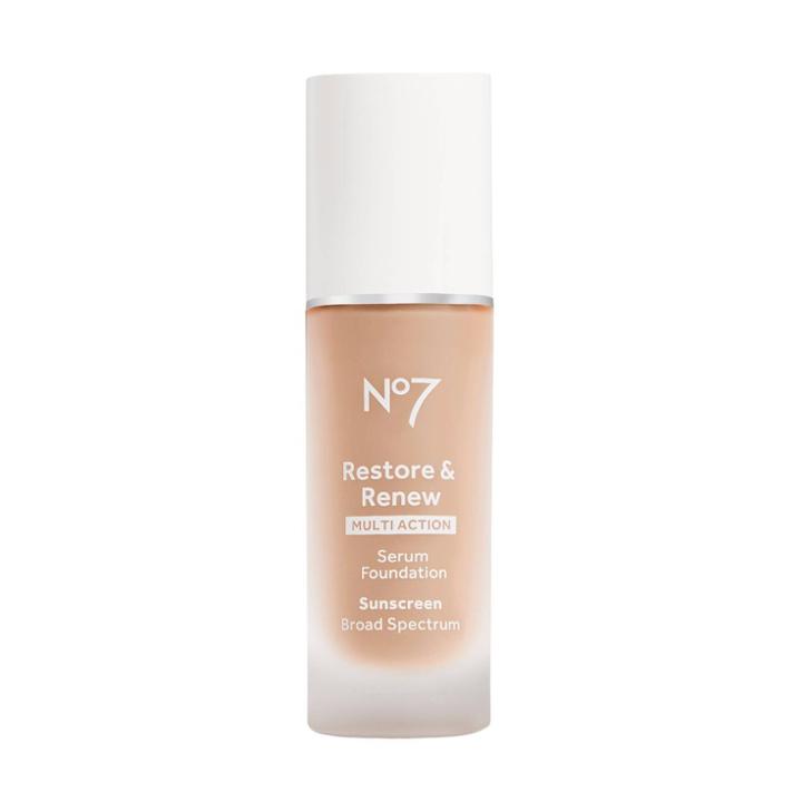 No7 Restore & Renew Multi Action Serum Foundation Spf 30 - Calico