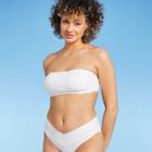 Juniors' Bandeau Bikini Top - Xhilaration White D/dd Cup