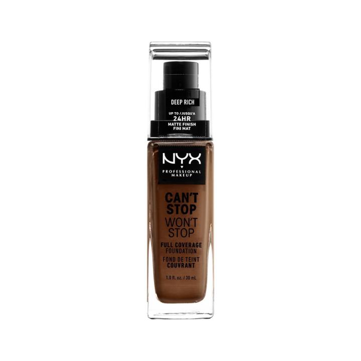 Nyx Professional Makeup Can't Stop Won't Stop Full Coverage Foundation Deep Rich