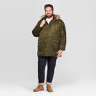 Men's Big & Tall Long Sleeve Parka Winter Coat - Goodfellow & Co French Roast