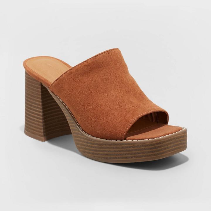 Women's Gabby Platform Heels - Universal Thread Cognac