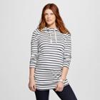 Liz Lange Maternity For Target Maternity Striped Hoodie Navy & Cream Stripe - S - Liz Lange For Target, Women's, Beige