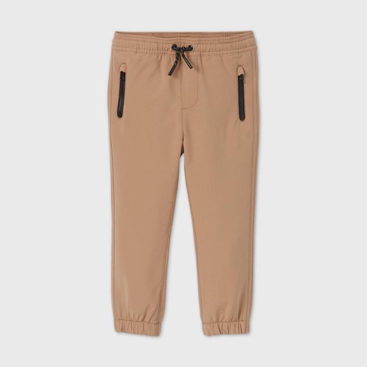 Toddler Boys' Quick Dry Jogger Pants - Cat & Jack Brown