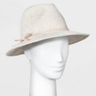 Women's Chenille Panama Hat - A New Day Cream One Size, Ivory