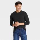 Men's Standard Fit Long Sleeve T-shirt - Goodfellow & Co Black