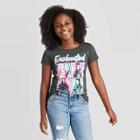 Descendants Petitegirls' Disney Minnie Flip Sequin Short Sleeve T-shirt - Green Xs, Girl's, Gray