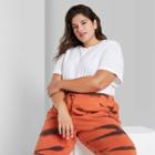 Women's Plus Size Short Sleeve Relaxed Fit T-shirt - Wild Fable White