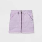 Girls' Zip-front Skirt - Art Class Purple