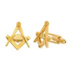West Coast Jewelry Men's High Polished Masonic Cuff