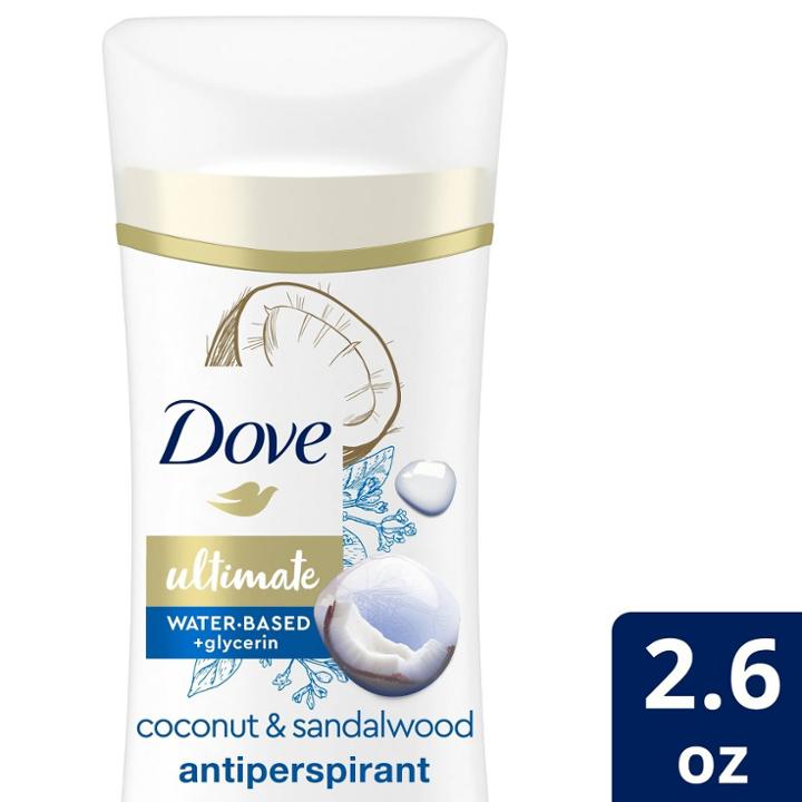 Dove Beauty Ultimate Water-based + Glycerin Coconut & Sandalwood Antiperspirant & Deodorant