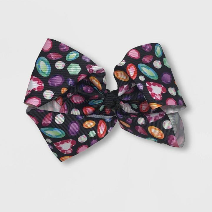 Girls' Jojo Siwa Jewels Print Bow,