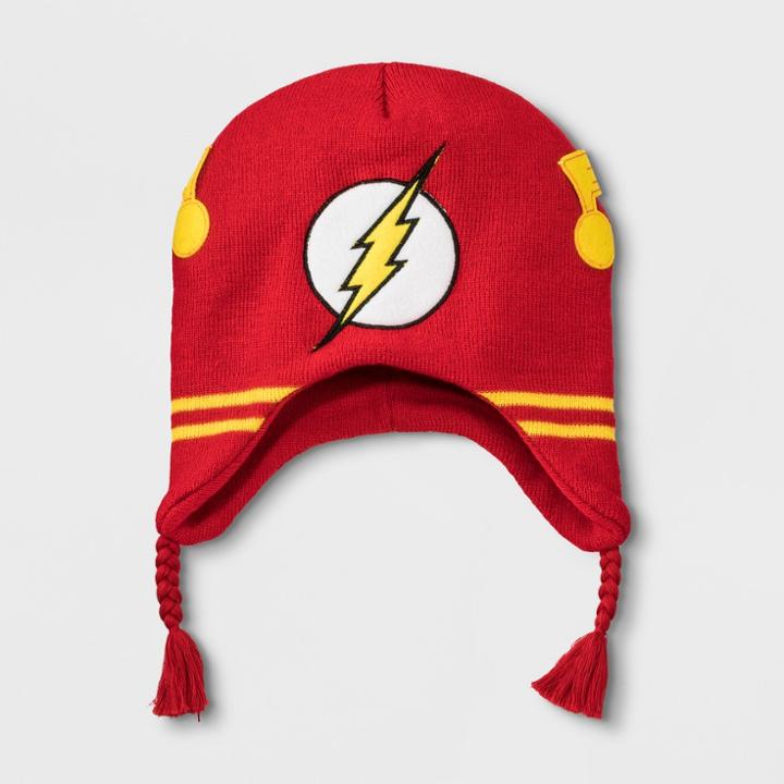 Boys Dc Comics Flash Peruvian Hat - Red