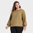Women's Plus Size Sweatshirt - Universal Thread Green