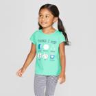 Toddler Girls' Short Sleeve 'things I Love' Graphic T-shirt - Cat & Jack Green