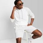 Men's Long Sleeve Raglan Hooded T-shirt - Original Use True White