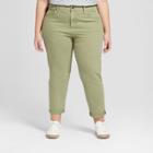 Women's Plus Size Boyfriend Crop Jeans - Universal Thread Green