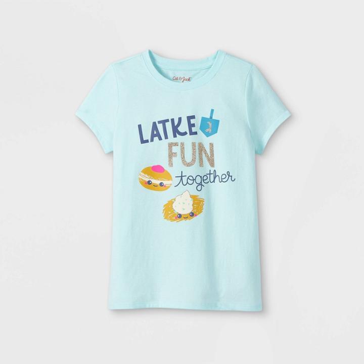 Girls' 'hanukkah' Short Sleeve Graphic T-shirt - Cat & Jack