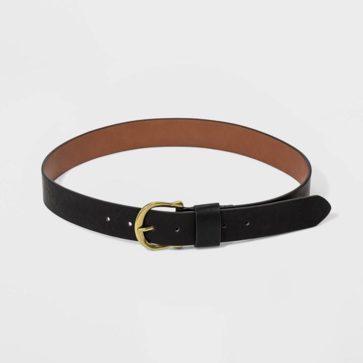 Women's Plus Size Loop Belt - Universal Thread Black 3x, Women's,