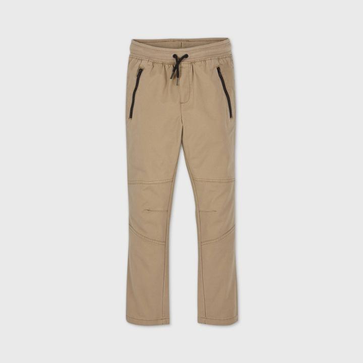 Boys' Stretch Pull-on Utility Jogger Fit Pants - Cat & Jack Beige