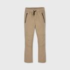 Boys' Stretch Pull-on Utility Jogger Fit Pants - Cat & Jack Beige