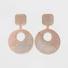 Sugarfix By Baublebar Two-tone Druzy Drop Earrings - Champagne/light Gray, Women's, Beige