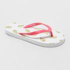 Girls' Mari Avocado Toast Flip Flop Sandals - Cat & Jack White