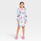 L.o.l. Surprise! Girls' Lol Surprise Robe With Slippers Pajama Set - Pink/aqua Blue