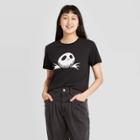 Women's Disney Jack Nightmare Before Christmas Short Sleeve Graphic T-shirt - Black
