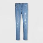 Levi's Girls' High-rise Distressed Skinny Jeans - Roger That