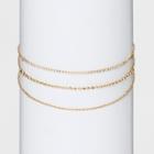 Sugarfix By Baublebar Embellished Layered Necklace - Gold, Women's