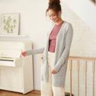 Women's Open-front Cozy Cardigan - A New Day Heather Gray