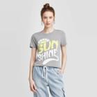 Modern Lux Women's Sunshine Short Sleeve Graphic T-shirt (juniors') - Heather Gray