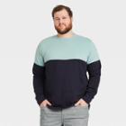 Men's Big & Tall Standard Fit Crewneck Sweatshirt - Goodfellow & Co Navy