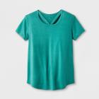 Girls' Front Bar Short Sleeve T-shirt - Art Class Green