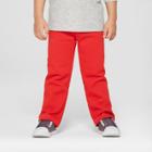 Toddler Boys' Straight Fit Lounge Pants - Cat & Jack Red