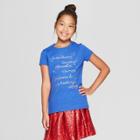 Girls' Short Sleeve Moonbeams Graphic T-shirt - Cat & Jack Blue