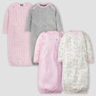 Gerber Baby Girls' 4pk Bunny Nightgown - Pink