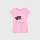 Toddler Girls' Skating Animals Short Sleeve T-shirt - Cat & Jack